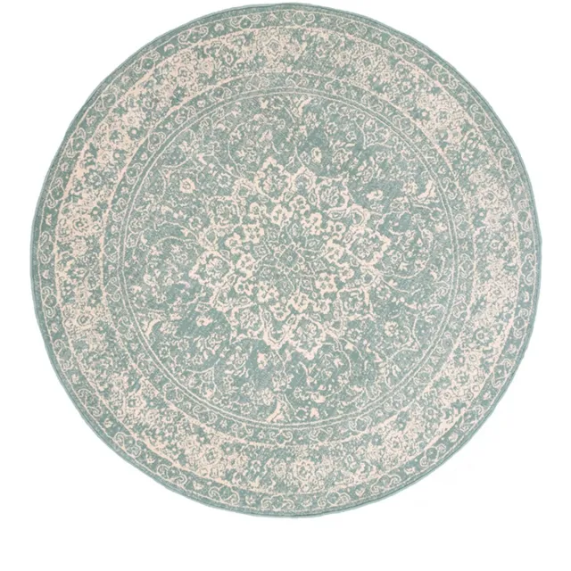 Fraai Rond vintage vloerkleed - Wonder Oriental Groen - Ø 220cm