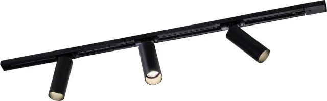 LEDVION Smart LED Railverlichting 1M + 4 Railspots (4.9W - RGB - Zwart - Dimbaar) - 1-Fase
