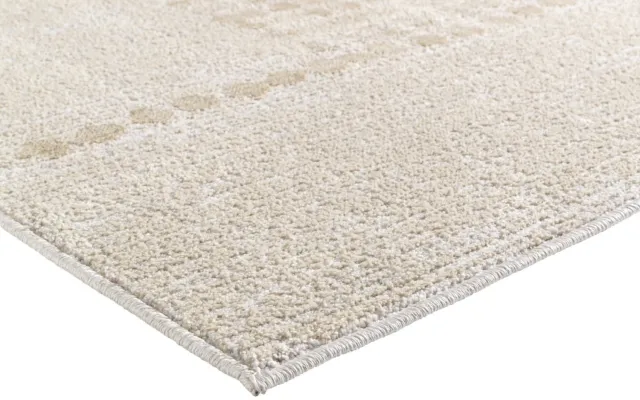 Acsento Cleos Beige Vloerkleed - 160 x 230 cm - Beige - Rechthoekig - Polyester - Eetkamer, Woonkamer, Slaapkamer - Geometrisch - Modern