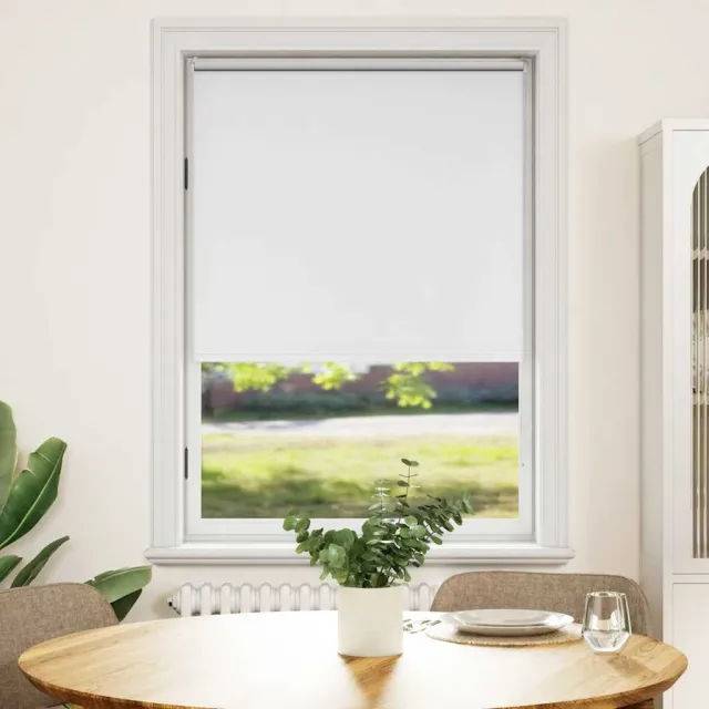 vidaXL Rolgordijn verduisterend 84,4 x 175 cm stofbreedte 80 cm wit
