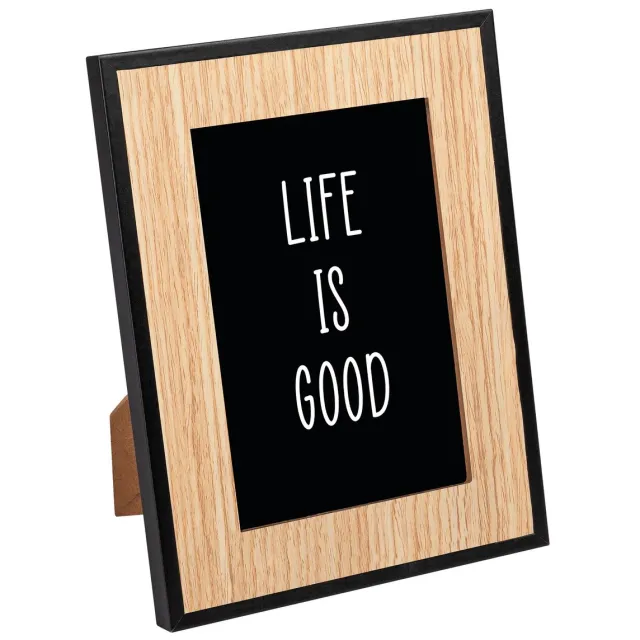 Walther RF015B Good - Houten portretlijst - Fotoformaat 10x15 cm - Naturel/Zwart