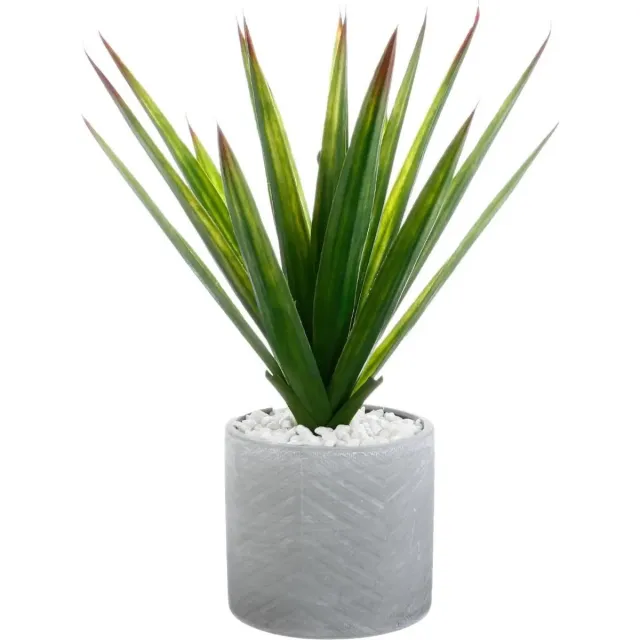 Atmosphera Aloe Vera kunstplant - in keramische pot - 47 cm - Nep planten Groen