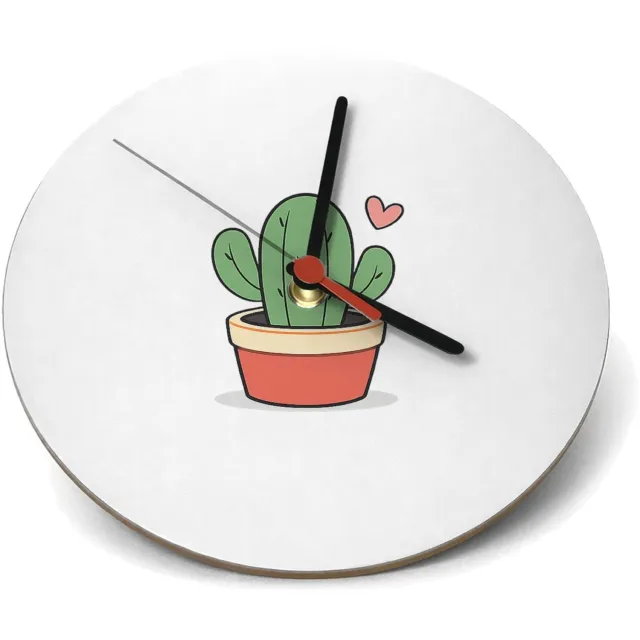 Mr Cadeautjes Klok rond Ø 19 - design Een subtiel liefdescadeau met een compacte handgeschreven we | cadeau Wit