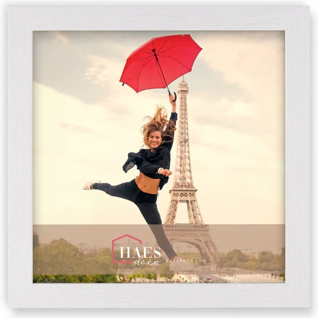 HAES deco Houten fotolijst Paris wit voor 1 foto formaat 20x20 - SP001223