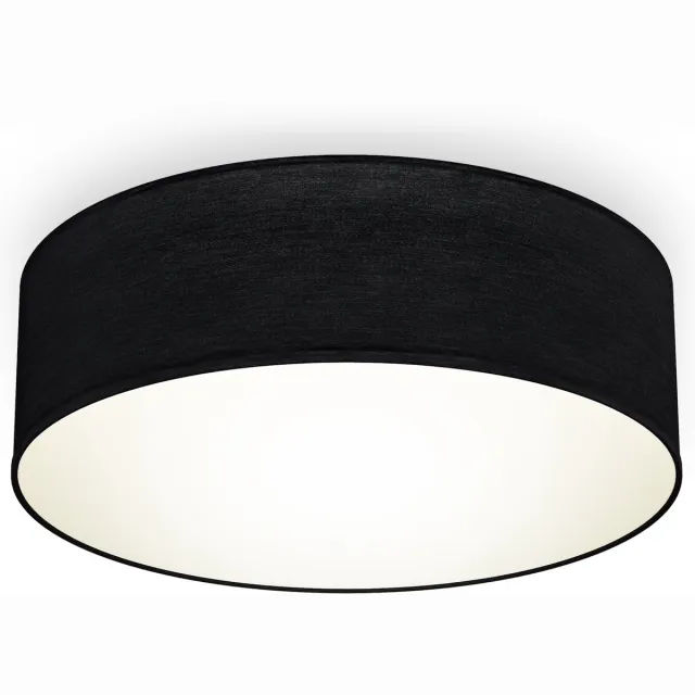 B.K.Licht Plafonniére - Ø30cm - zwart - met E27 fitting