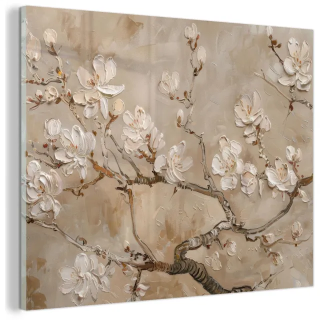Unyqoos Moderne bloemen wanddecoratie op voor elke kamer 40 x 30 cm