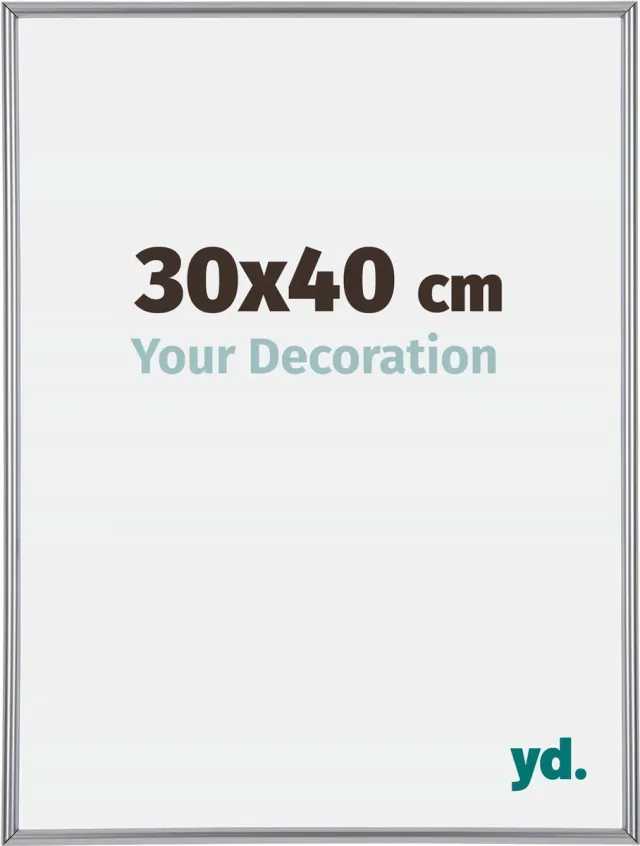 yd. Your Decoration - Fotolijst 30x40 cm - Kunststof - Zilver Hoogglans - Annecy
