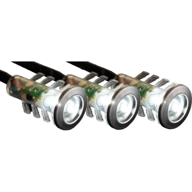 Tronix Grondspot - LED - 3 stuks - IP67 - Wit licht - RVS