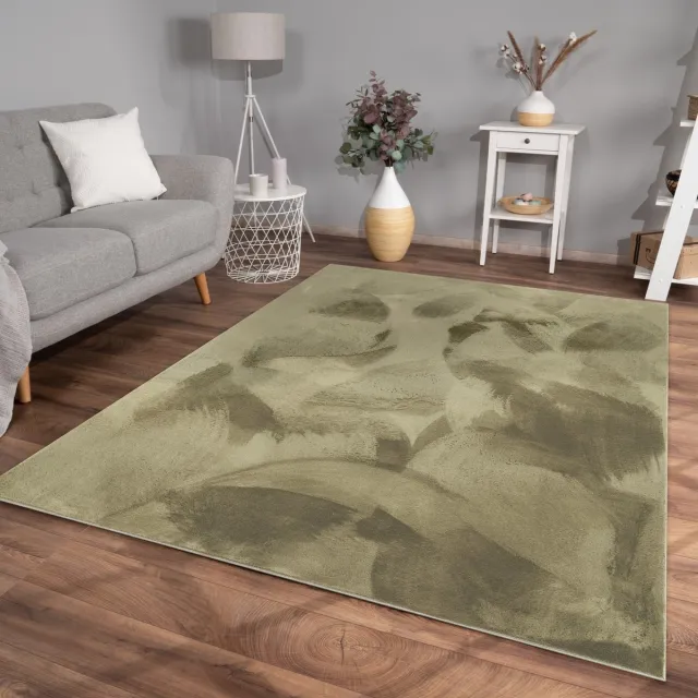 TT Home Woonkamer hoogpolig tapijt imitatiebont moderne effen kleuren pluizig zacht 140 x 200 cm Rechthoek 140 x 200 cm Rechthoek Groen
