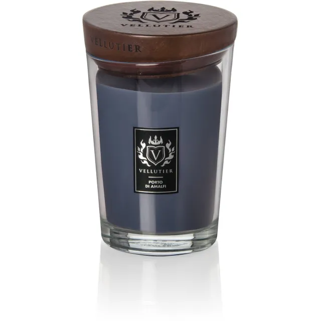 Vellutier Geurkaars Large Porto di Amalfi - 16 cm / ø 11 cm blauw
