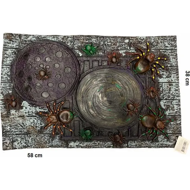 partyproduct Halloween decoratie rubber Spin deurmat