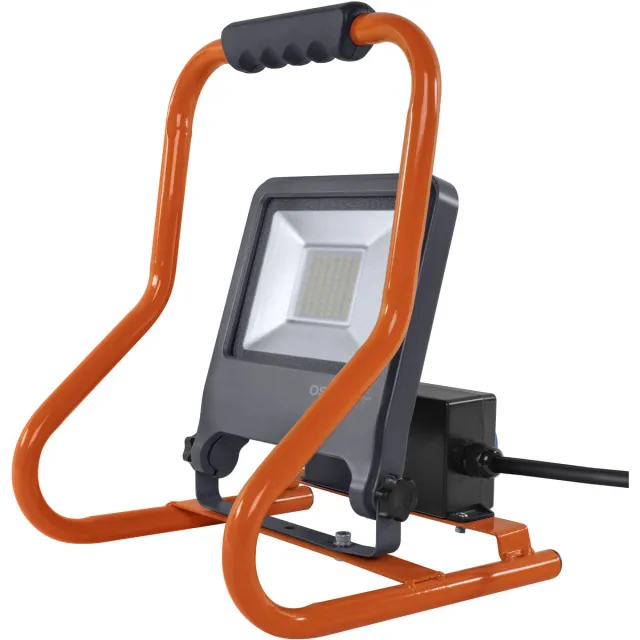 Osram LED werklamp R-Stand Socket 50W 840, 4000K koelwit, 4500 lm, IP44, 2 sockets 3000W Donkergrijs
