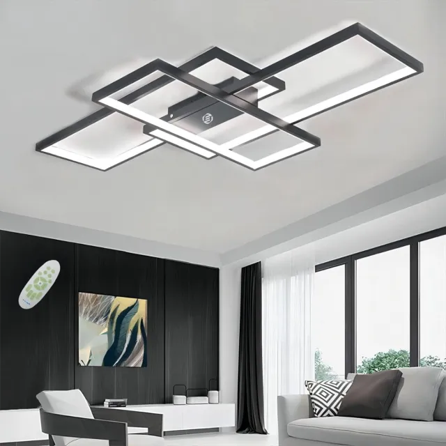Equivera Plafonaire Lamp - Lamp - Plafond Lamp - Plafonnaire Lamp - Plafondlamp Zwart