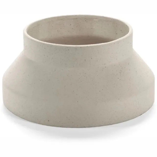 Serax Alex Gabriels Mira vaas + taartschotel D23.5cm H11.8cm beige