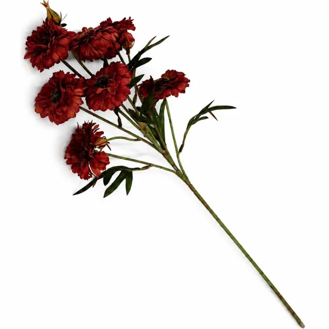 homebound by ky Kunstbloem Margriet 59cm burgundy Rood