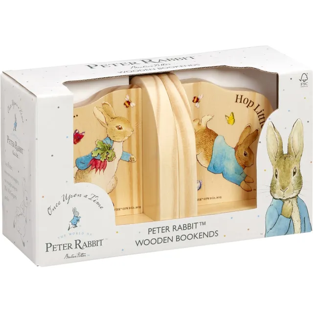 Rainbow Designs Boekensteunen - Pieter Konijn - Hout Hout naturel
