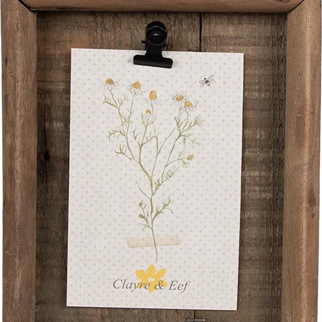Clayre & Eef Fotolijst 16x3x21 cm Bruin Hout