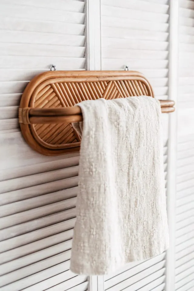 Monnarita Rattan Wandkapstok - Wally - Natuurlijk - Functioneel - Esthetisch