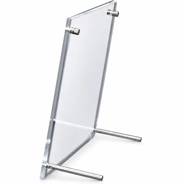 SWGOTA Acryl fotolijst 7 inch met afgeronde hoeken - gepolijste afwerking, inclusief standaardschroeven, zonder afbeelding Transparant