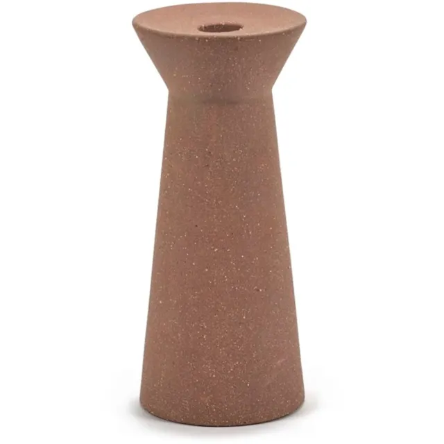 Serax Marie Michielssen Marie-Ann kandelaar L D9.5cm H21.5cm red brown bruin