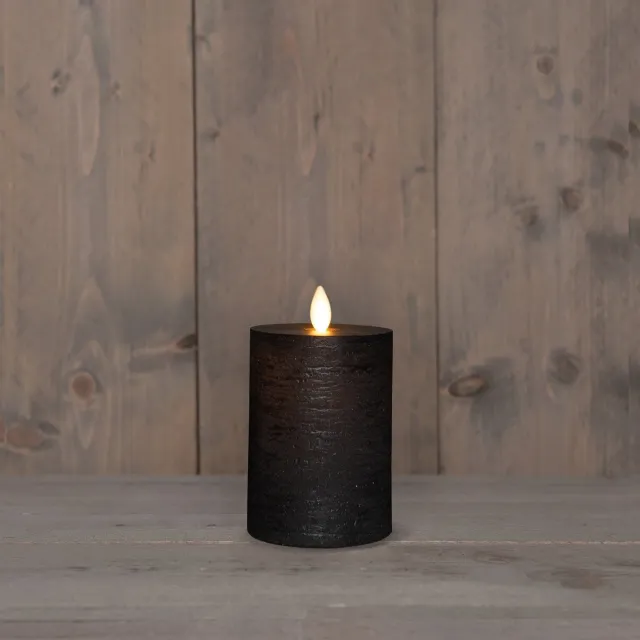 Annas Collection Stompkaars rustiek wax bewegende vlam 10x7,5 cm... onbekend