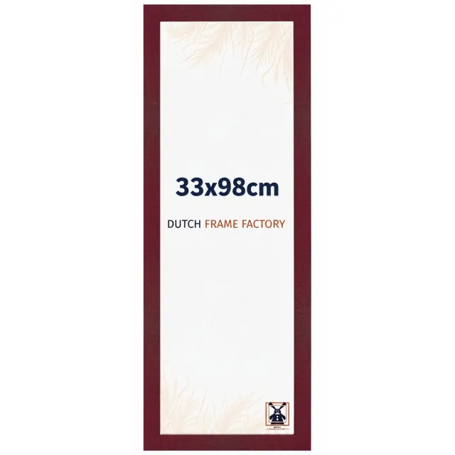 Dutch Frame Factory Fotolijst 33x98 cm - MDF - Wijnrood Geveegd - Benno