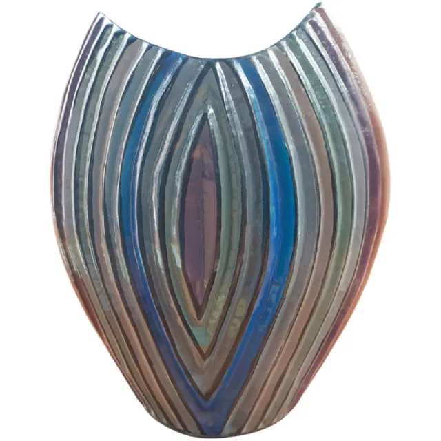 Madat Floz Design maanvorm vaas - decoratief object - cadeau voor veel gelegenheden - hoogte 25 cm - fairtrade uit Indonesië divers