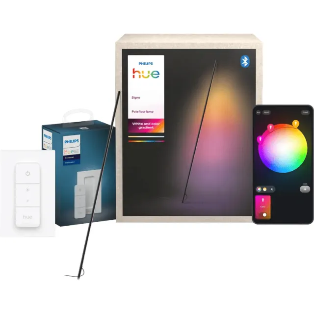 Philips Hue Signe Tube Vloerlamp + dimmer