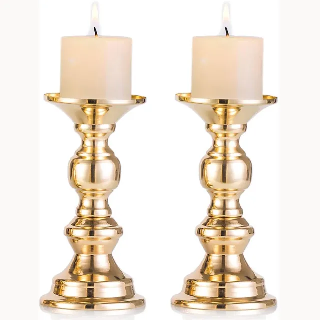 Duraxl Kandelaar - Goud - 2 stuks - Metaal