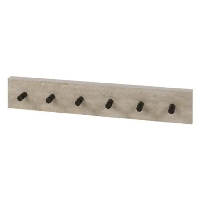 Meubelplaats Kapstok Travino 6H - Keramiek travertine Naturel