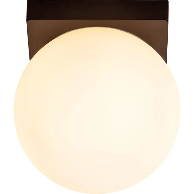 Lucide TASSA - Plafonnière (Plafondlamp) Badkamer - Ø 13,5 cm - LED Dim to warm - 1x12W 1800K/3000K - IP40 - Zwart