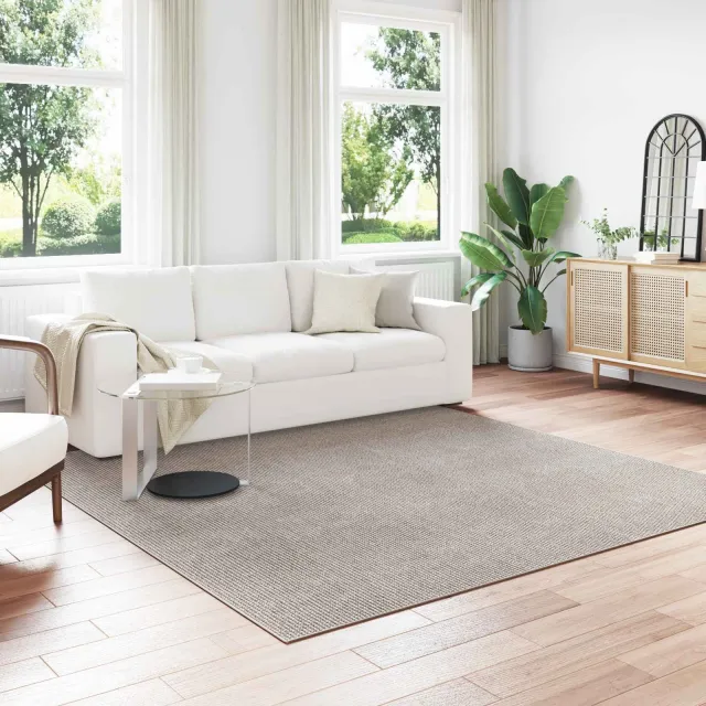 vidaXL Binnen kleed LUGO Crème-taupe 240 x 240 cm Polyester, foto 2