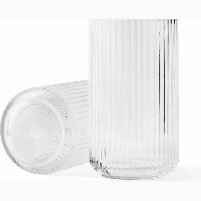 Lyngby Porcelaen Lyngby glazen vaas - helder - 15 cm transparant