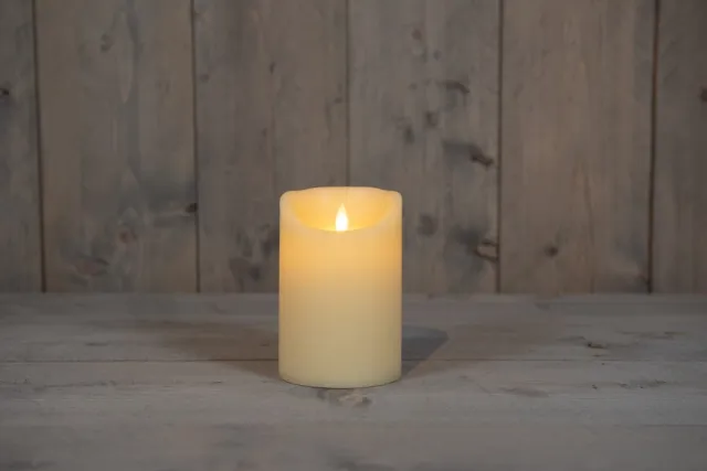 Annas Collection Ivoor Kaars Wax Rustiek Bewegende Vlam 10X15Cm 2Xc /Timer Anna's Co... onbekend