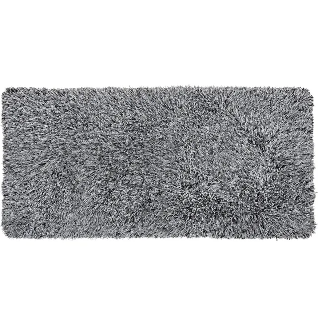 Beliani CIDE - Shaggy vloerkleed - Zwart/Wit - 80 x 150 cm - Polyester