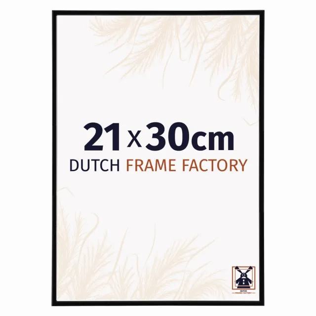 Dutch Frame Factory Fotolijst 21x30 cm - Kunststof - Zwart Hoogglans - Angers