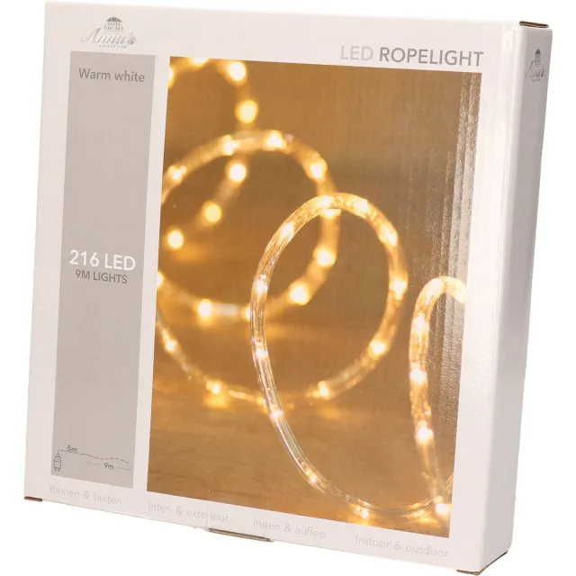 CBD Anna's Collection Kerstverlichting - 216 lampjes - warm wit - 9 meter - lichtslang