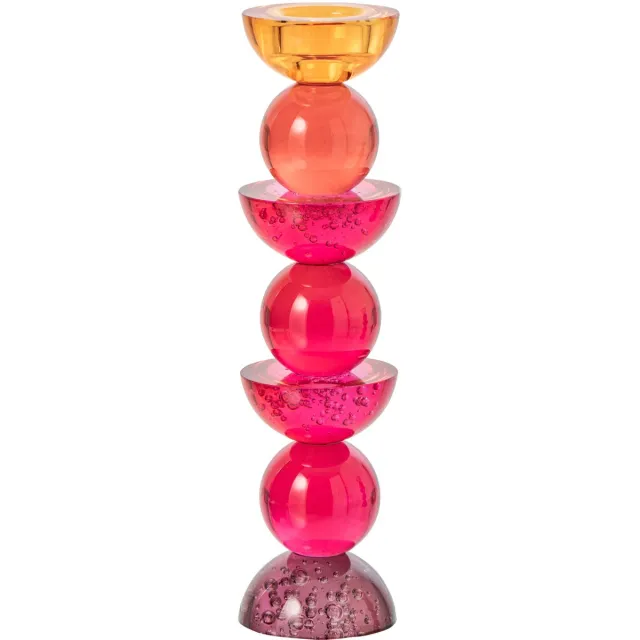 J-Line kandelaar - glas - multi - large
