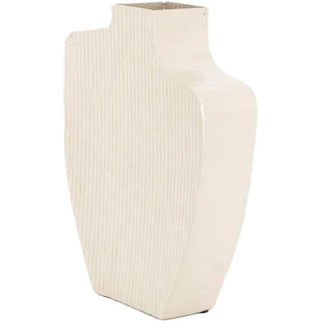 homebound by ky Metalen vaas Solid sand | bloemenvaas Beige