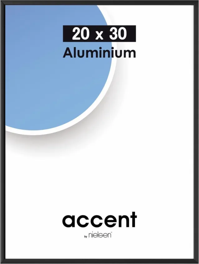 Nielsen Accent 20x30 aluminium zwart 53526