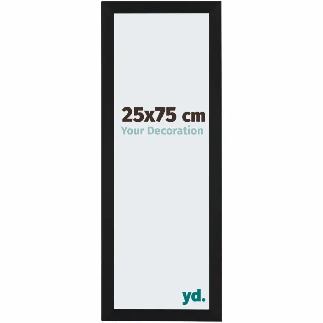 yd. Your Decoration - Fotolijst 25x75 cm - MDF - Zwart Mat - Catania