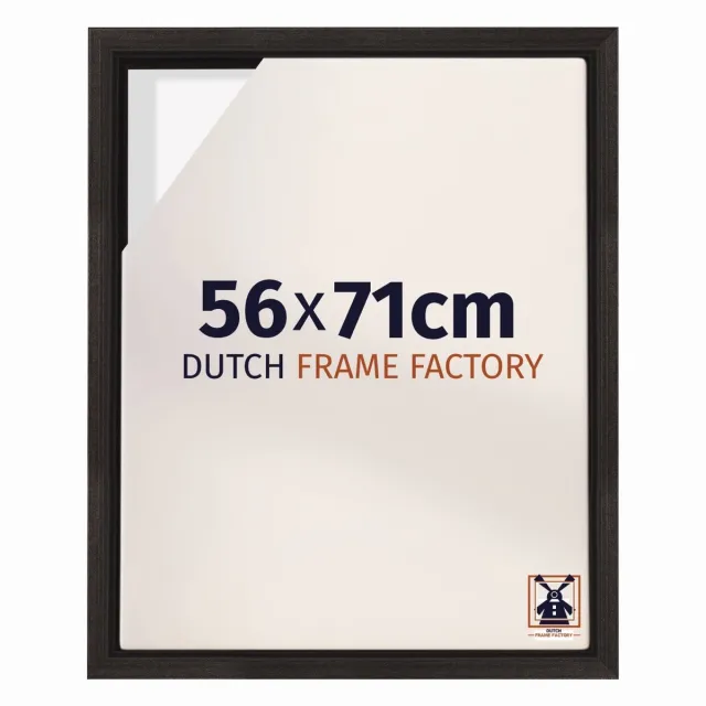 Dutch Frame Factory Baklijst 56x71 cm - Eiken Donker - Geschikt voor Canvasdoek - MDF Baklijst Lausanne