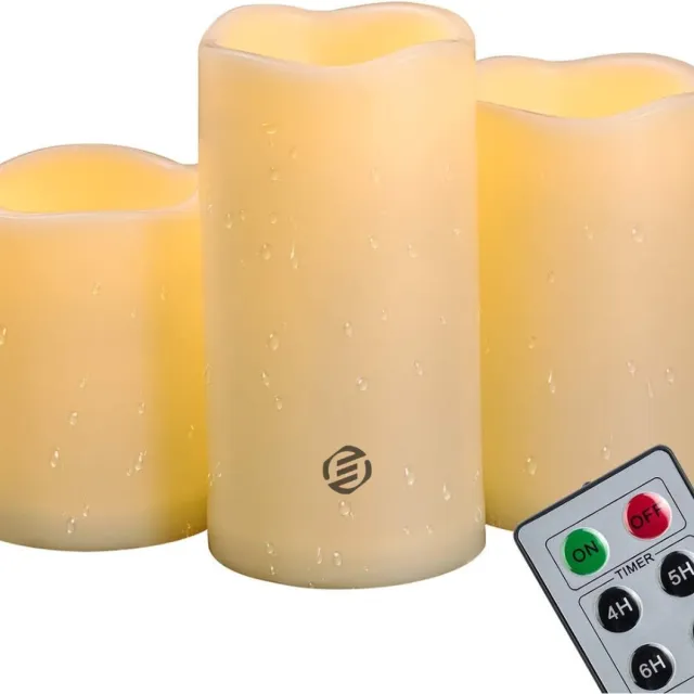 Equivera Oplaadbare LED Kaarsen - Elektrische Kaarsen - Oplaadbare Waxinelichtjes - Realistische Kaarsen - Kerstverlichting - Veilig en Duurzaam Lichtgeel