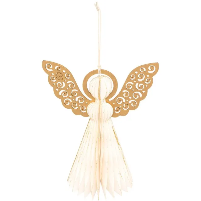 Atmosphera Créateur d'intérieur® SDN PAPIEREN ENGELENVLEUGELS GOUD 20CM Blanc
