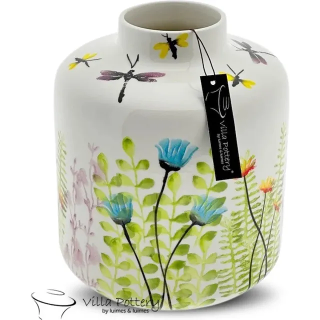 maxifleur Kunstplanten Madeira vaas 19x25cm Wit