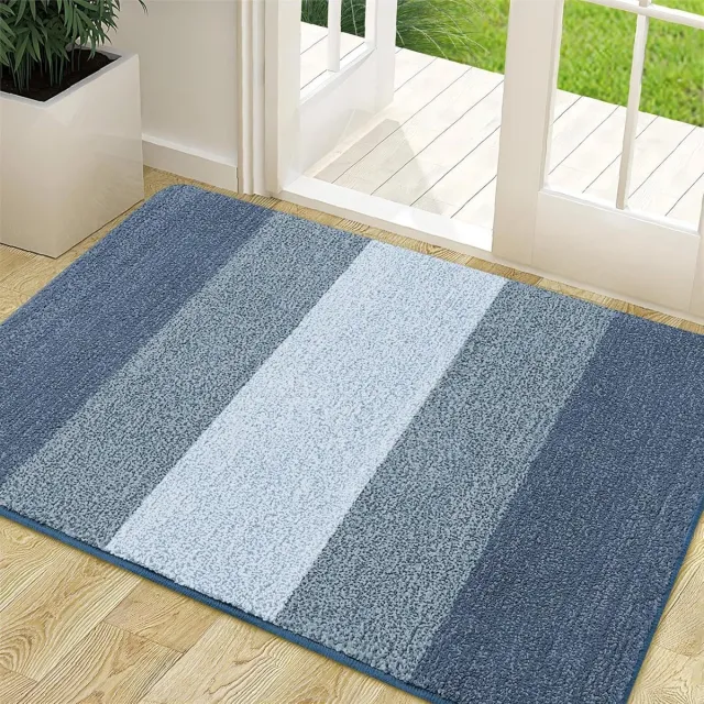 Homaxy Deurmat - Deurmat Antislip - Deurmat Binnen - Droogloopmat - Schoonloopmat - 60x90 cm - Lichtblauw