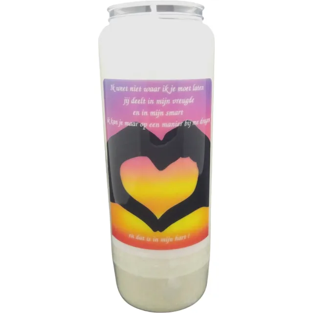 Spaas Noveenkaars Spreuk 010 - 9 dagen brander (5 stuks) wit