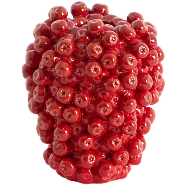 Light & Living Vaas BERRIES - 15x14.5x17.5 cm - Rood