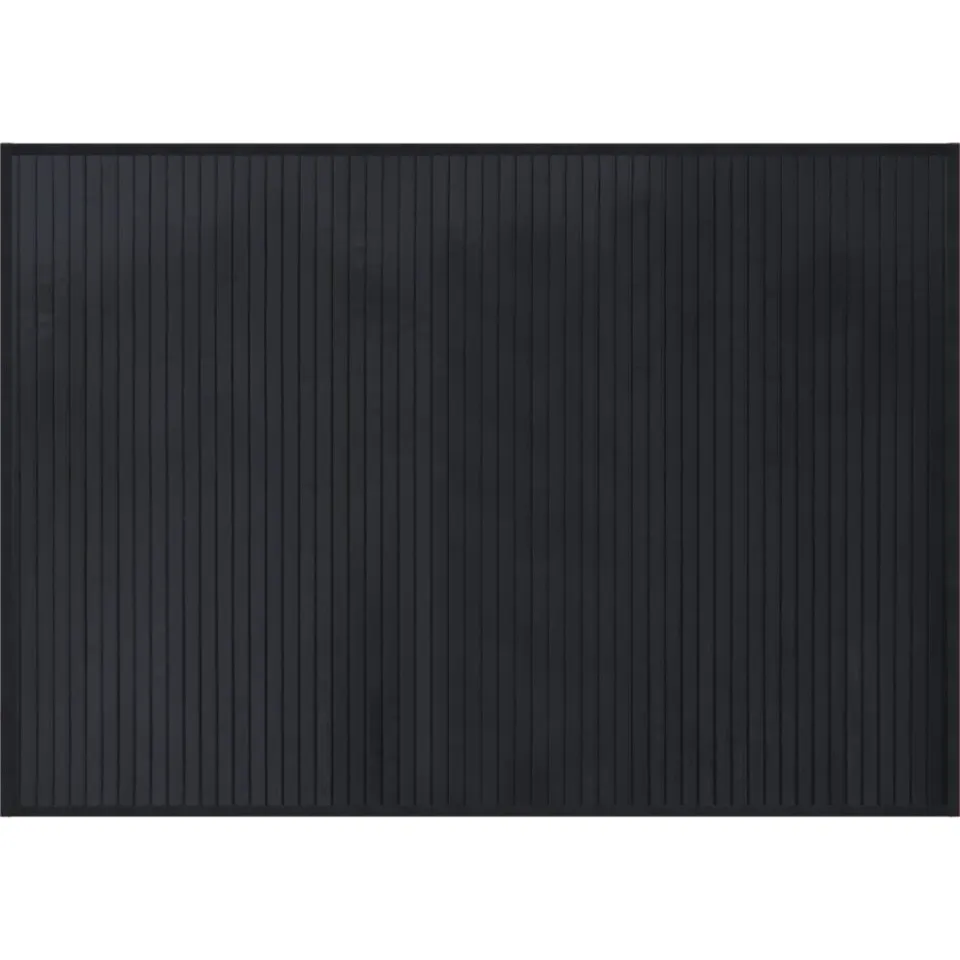vidaXL Vloerkleed rechthoekig 70x100 cm bamboe zwart
