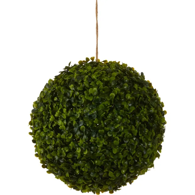 Mica Decorations Buxus Bol Kunstplant voor Buiten Hangend - Ø28 cm - Groen